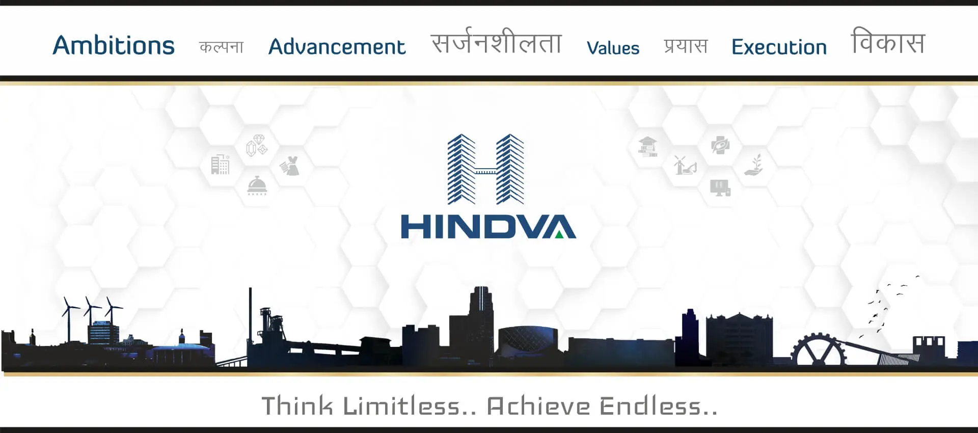 Luxury residential properties and commercial spaces banner by Hindva Group