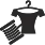 Textile manufacturing business sector icon