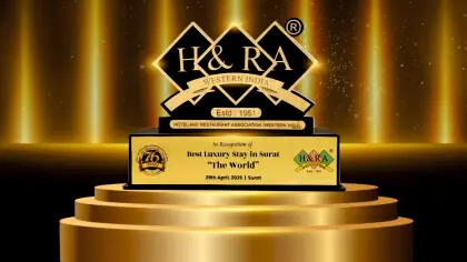 The World Surat awarded Best Luxury Stays at 7th HRAWI Conclave & Awards 2026