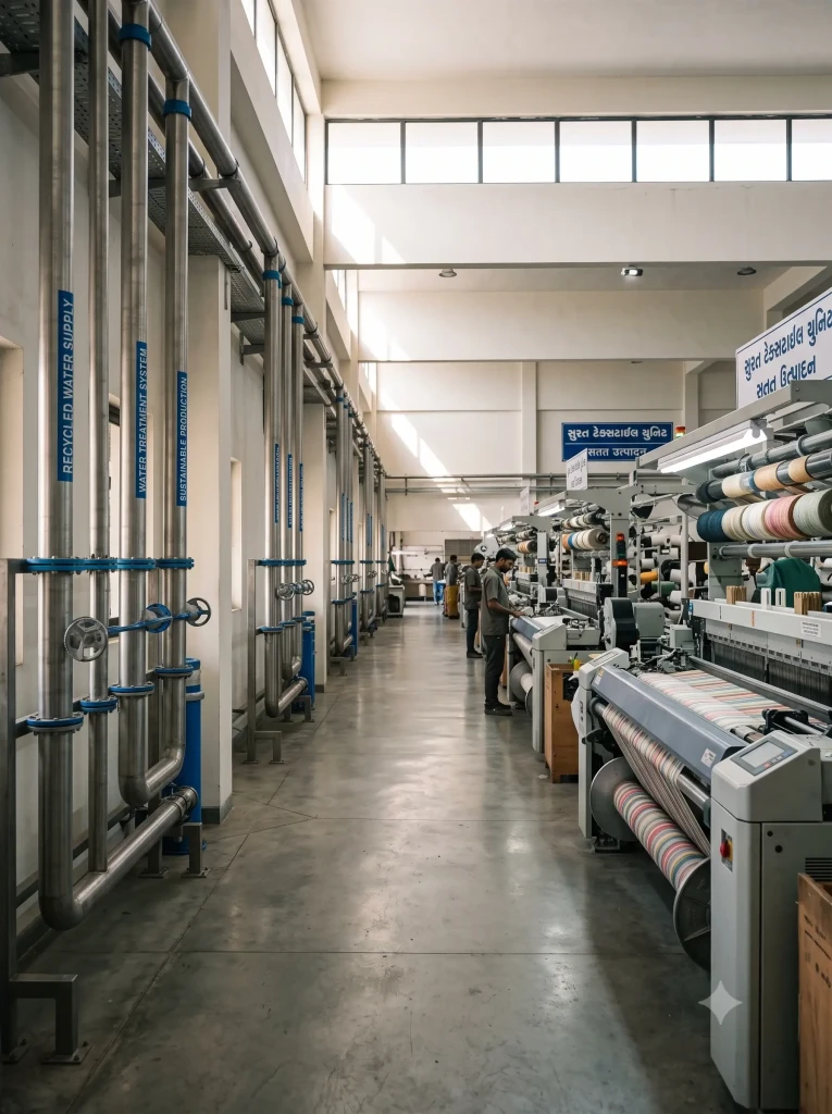 Closed loop water recycling system for sustainable textile production